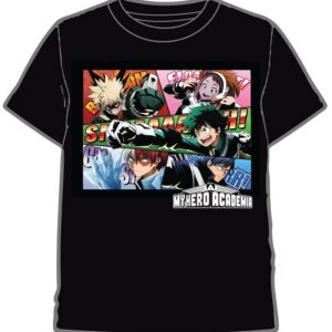 My Hero Academia Viñetas Negro - Talla 8