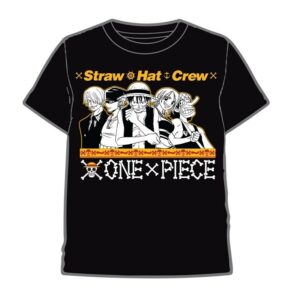 One Piece Straw Hat Crew Negro - Talla 12