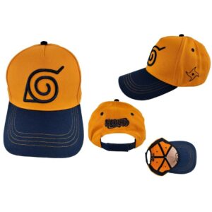 Gorra Naruto Beisbol Logo Naranja/Azul