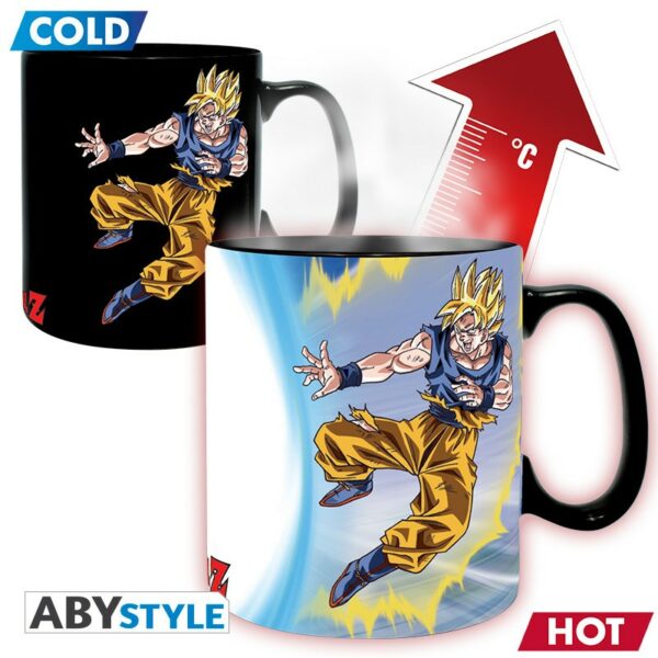 DRAGON BALL - Mug Heat Change - 460 ml - DBZ/ Goku VS Buu