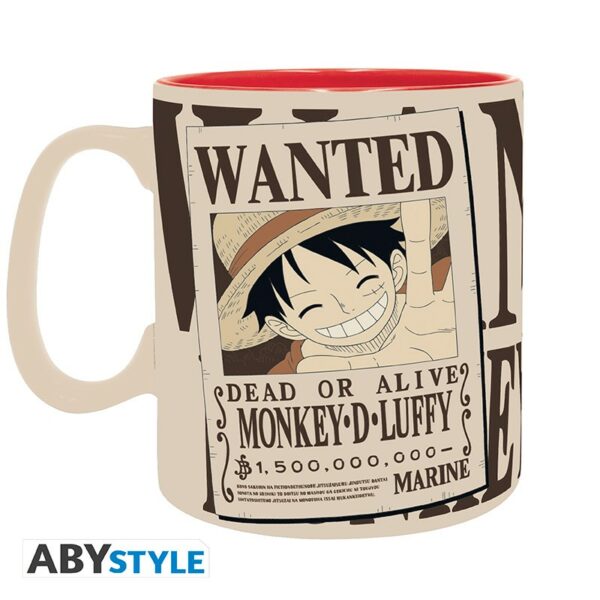 ONE PIECE - Mug - 460 ml - Luffy & Wanted