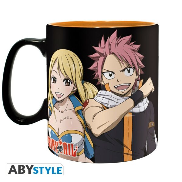 FAIRY TAIL - Mug - 460 ml - Lucy, Natsu & Emblem