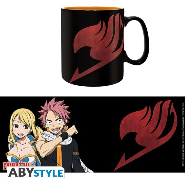 FAIRY TAIL - Mug - 460 ml - Lucy, Natsu & Emblem