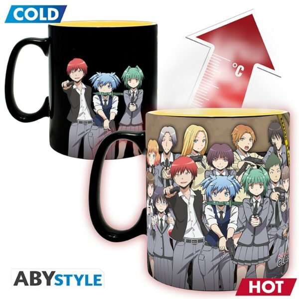 ASSASSINATION CLASSROOM - Mug Heat Change - 460 ml - Koro attacked