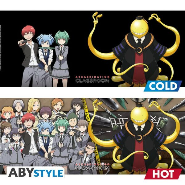 ASSASSINATION CLASSROOM - Mug Heat Change - 460 ml - Koro attacked