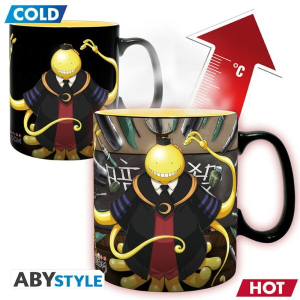 ASSASSINATION CLASSROOM - Mug Heat Change - 460 ml - Koro attacked