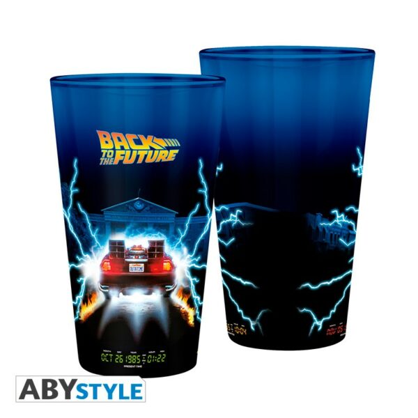 BACK TO THE FUTURE - Large Glass - 400ml - DeLorean