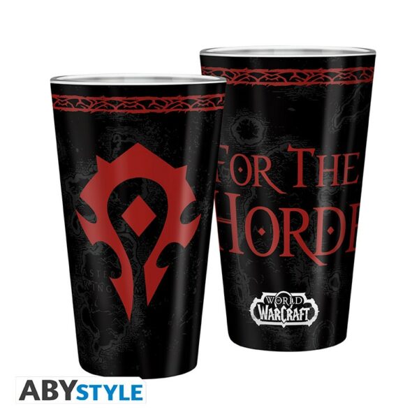 WORLD OF WARCRAFT - Large Glass - 400ml - Horde