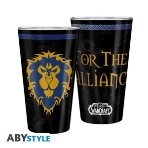 WORLD OF WARCRAFT - Large Glass - 400ml - Alliance