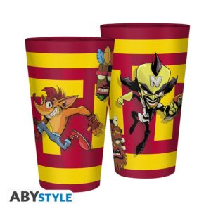 CRASH BANDICOOT - Large Glass - 400ml - TNT Crash