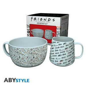 FRIENDS - Breakfast Set Mug + Bowl - Doodle