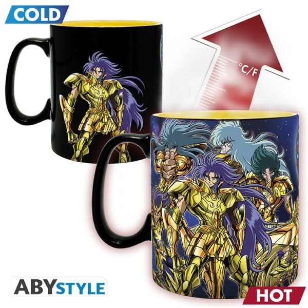 SAINT SEIYA - Mug Heat Change - 460 ml - Gold Saints