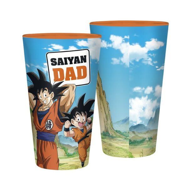 DRAGON BALL - Large Glass - 400ml - SAIYAN DAD