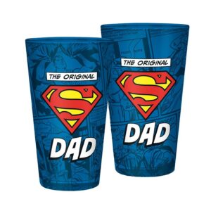 DC COMICS - Large Glass - 400ml - THE ORIGINAL "S" DAD