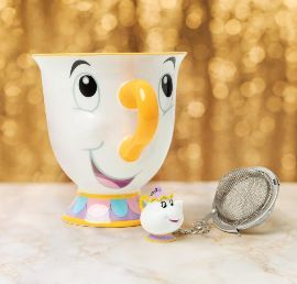 Chip Mug and Mrs Potts Tea Infuser Set