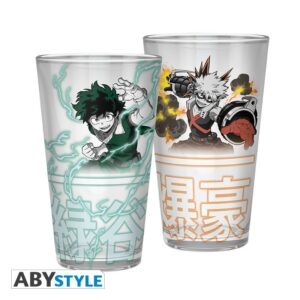 MY HERO ACADEMIA - Large Glass - 400ml - Izuku & Bakugo