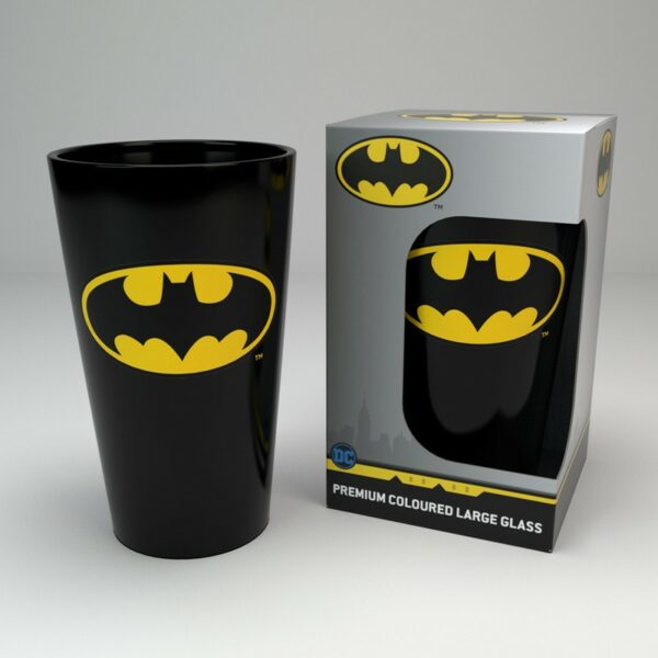 DC COMICS - Large Glass - 400ml - Batman Symbol