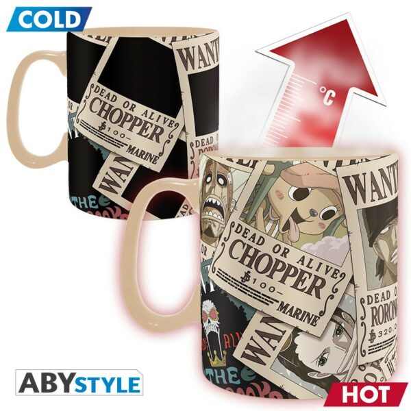 ONE PIECE - Mug Heat Change - 460 ml - Wanted