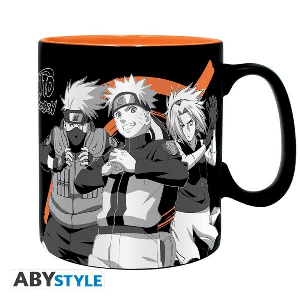 NARUTO SHIPPUDEN - Mug - 460 ml - Group black & white