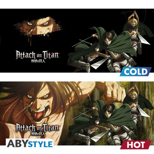 ATTACK ON TITAN - Mug Heat Change - 460 ml - Titan Eren