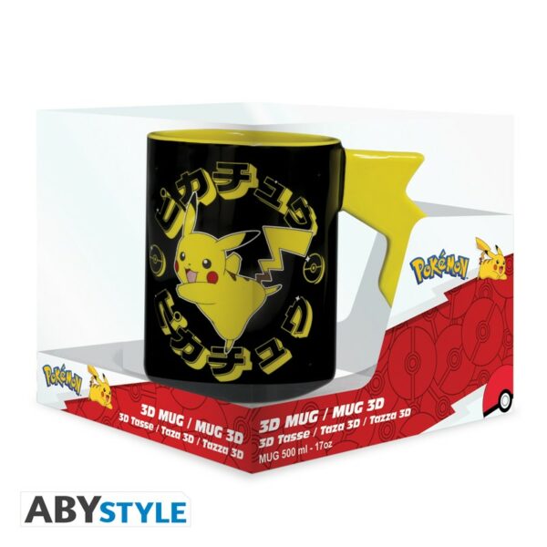 POKEMON - Mug 3D handle - Pikachu lightening bolt